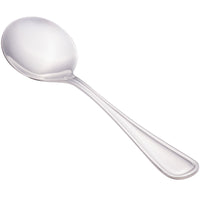 Walco 7912 Balance 6 3/8" 18/0 Stainless Steel Heavy Weight Bouillon Spoon - 12/Pack
