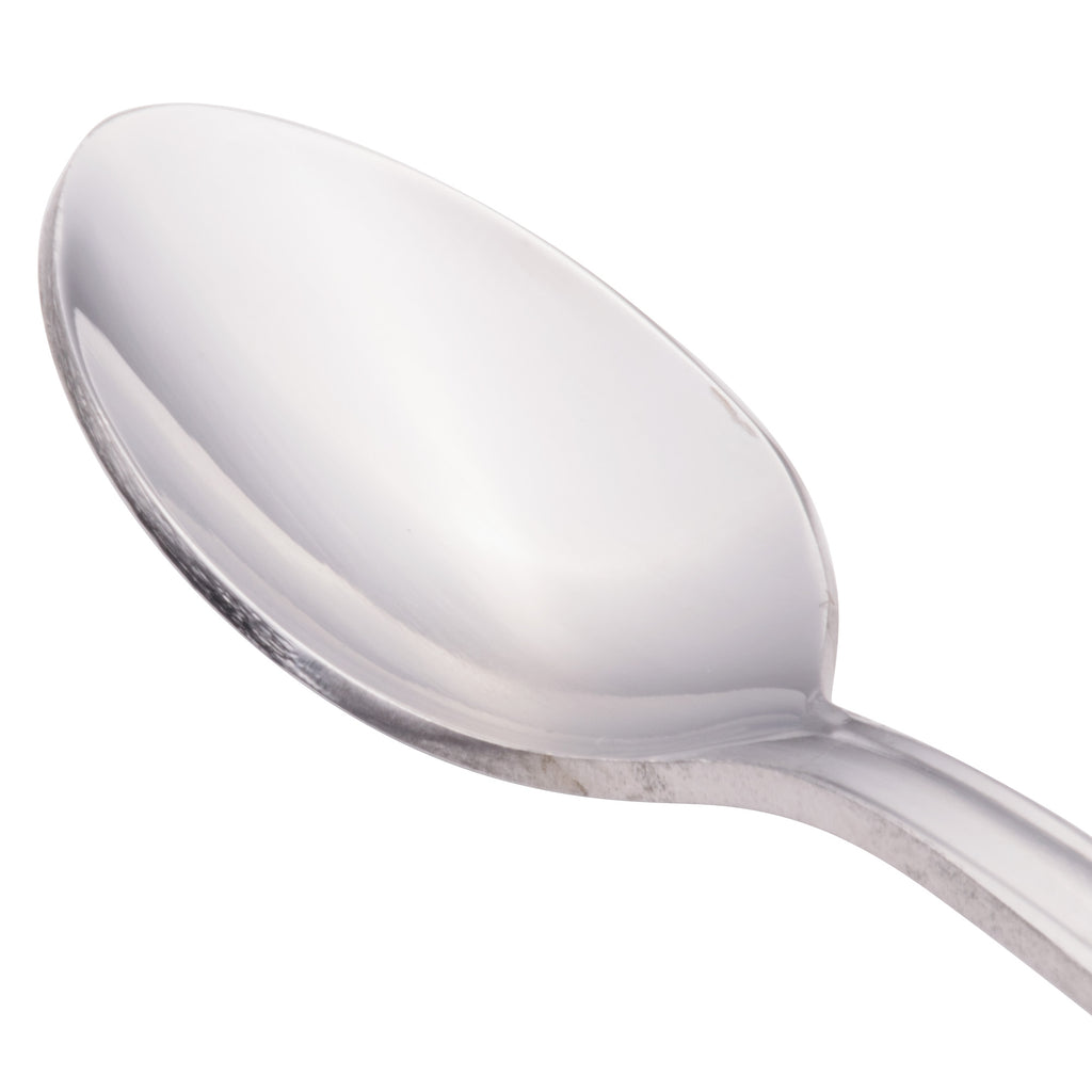Walco 7929 Balance 4 15/16" 18/0 Stainless Steel Heavy Weight Demitasse Spoon - 12/Pack