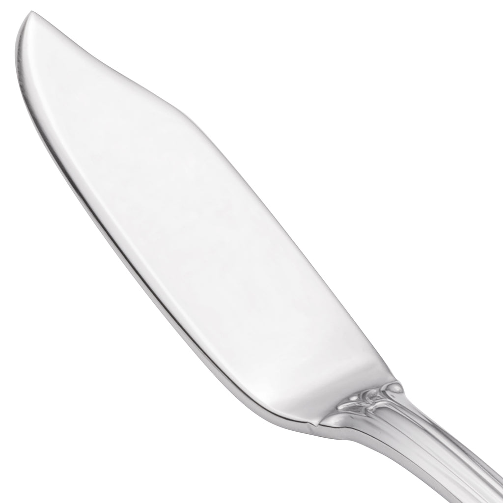 Walco 9539 Sentry 7 5/8" 18/10 Stainless Steel Extra Heavy Weight Fish Knife - 12/Pack