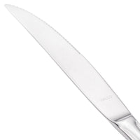 Walco 9622 Ultra 9 5/16" 18/10 Stainless Steel Extra Heavy Weight Solid Handle Steak Knife - 12/Pack