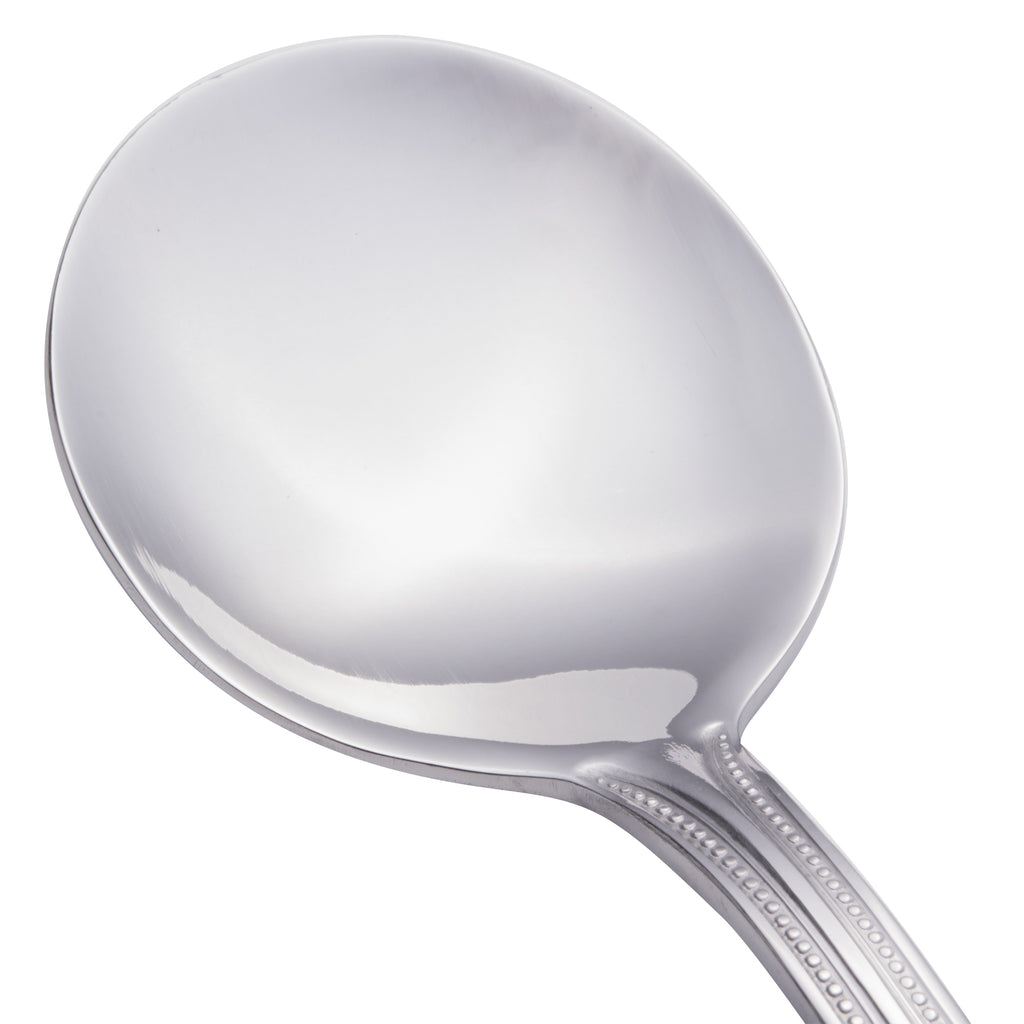 Walco 2712 Colgate 6 1/4" 18/0 Stainless Steel Heavy Weight Bouillon Spoon - 12/Pack