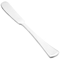 Walco 1810 Bosa Nova 6 3/4" 18/0 Stainless Steel Heavy Weight Butter Spreader - 12/Pack