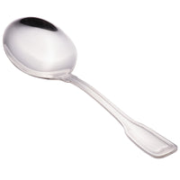Walco 9312 Luxor 6" 18/10 Stainless Steel Extra Heavy Weight Bouillon Spoon - 12/Pack