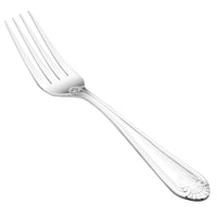 Walco 5405 Danish Pride 7 3/4" 18/0 Stainless Steel Heavy Weight Dinner Fork - 12/Pack