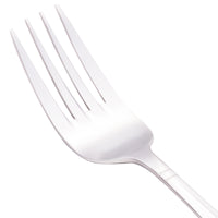 Walco 7006 Meteor 6 7/16" 18/0 Stainless Steel Heavy Weight Salad Fork - 12/Pack