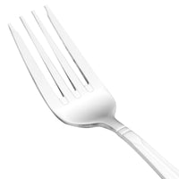 Walco 8006 Art Deco 7 1/8" 18/10 Stainless Steel Extra Heavy Weight Salad Fork - 12/Pack
