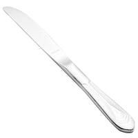 Walco 8011 Art Deco 7 1/16" 18/10 Stainless Steel Extra Heavy Weight Solid Handle Butter Knife - 12/Pack