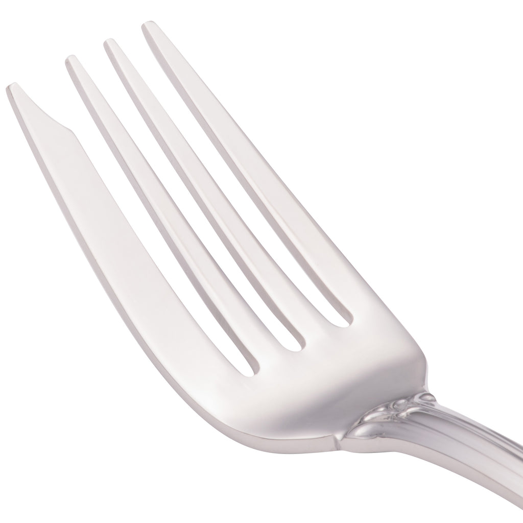 Walco 9514 Sentry 7 1/16" 18/10 Stainless Steel Extra Heavy Weight Flat Handle Fish Fork - 12/Pack