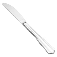 Walco 9045 Barony 8 5/8" 18/0 Stainless Steel Heavy Weight Dinner Knife - 12/Pack