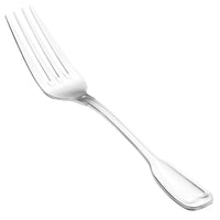 Walco 9305 Luxor 7 5/8" 18/10 Stainless Steel Extra Heavy Weight Dinner Fork - 12/Pack