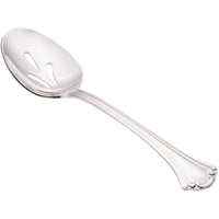 Walco 9528 Sentry 8 1/4" 18/10 Stainless Steel Extra Heavy Weight Pierced Tablespoon / Serving Spoon - 12/Pack