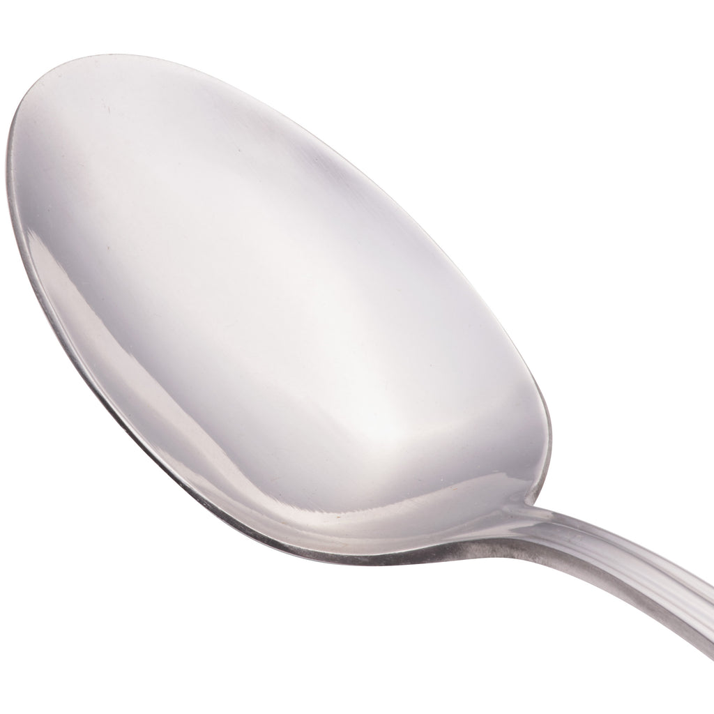 Walco 9603 Ultra 8 3/8" 18/10 Stainless Steel Extra Heavy Weight Tablespoon / Serving Spoon - 12/Pack