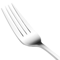 Walco 06051 Freya 8 1/8" 18/0 Stainless Steel Heavy Weight European Table Fork - 12/Pack