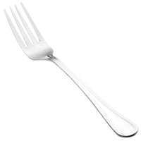 Walco 71051 Marcie 8 11/16" 18/0 Stainless Steel Heavy Weight Long European Table Fork - 12/Pack