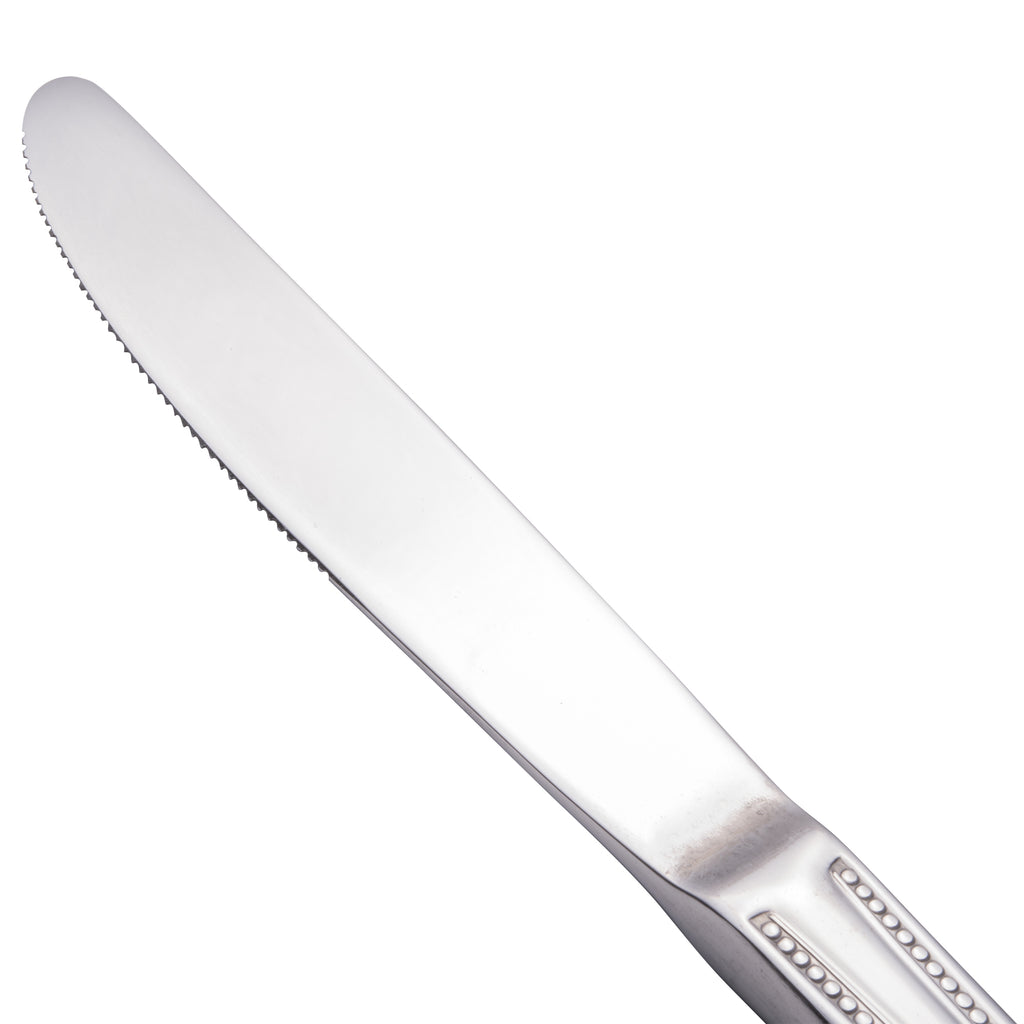 Walco 2745 Colgate 8 5/8" 18/0 Stainless Steel Heavy Weight Dinner Knife - 12/Pack