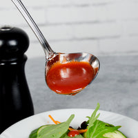 Walco 9521 Sentry 1 oz. 18/10 Stainless Steel Extra Heavy Weight Gravy Ladle - 12/Pack