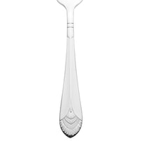 Walco 80051 Art Deco 8 1/8" 18/10 Stainless Steel Extra Heavy Weight European Table Fork - 12/Pack