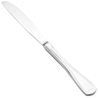 Walco 93451 Luxor 9 1/4" 18/10 Stainless Steel Extra Heavy Weight European Table Knife - 12/Pack