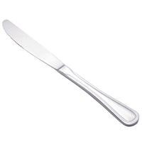 Walco 3545 Lisbon 8 7/8" 18/0 Stainless Steel Heavy Weight Dinner Knife - 12/Pack