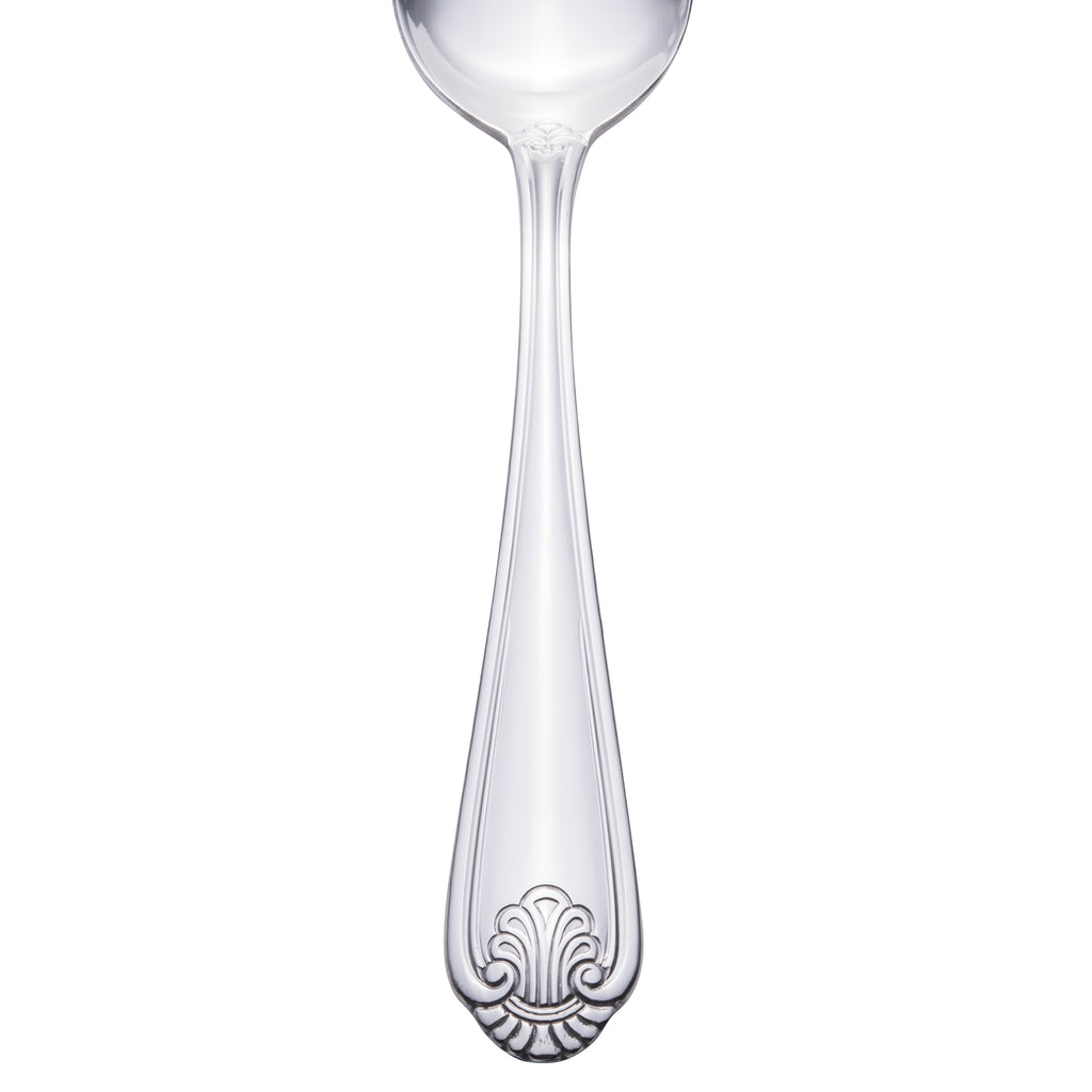 Walco 5403 Danish Pride 8 1/2" 18/0 Stainless Steel Heavy Weight Tablespoon / Serving Spoon - 12/Pack