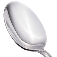 Walco 6303 Ironstone 8 3/8" 18/10 Stainless Steel Extra Heavy Weight Tablespoon / Serving Spoon - 12/Pack