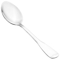 World Tableware 965 002 Columbus 7 1/8" 18/0 Stainless Steel Heavy Weight Dessert Spoon - 12/Pack