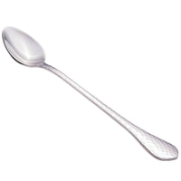 Walco 6304 Ironstone 7 1/4" 18/10 Stainless Steel Extra Heavy Weight Iced Tea Spoon - 12/Pack