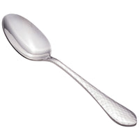 Walco 6307 Ironstone 6 15/16" 18/10 Stainless Steel Extra Heavy Weight Dessert Spoon - 12/Pack