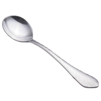 Walco 6312 Ironstone 6" 18/10 Stainless Steel Extra Heavy Weight Bouillon Spoon - 12/Pack