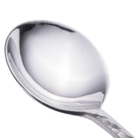 Walco 6312 Ironstone 6" 18/10 Stainless Steel Extra Heavy Weight Bouillon Spoon - 12/Pack