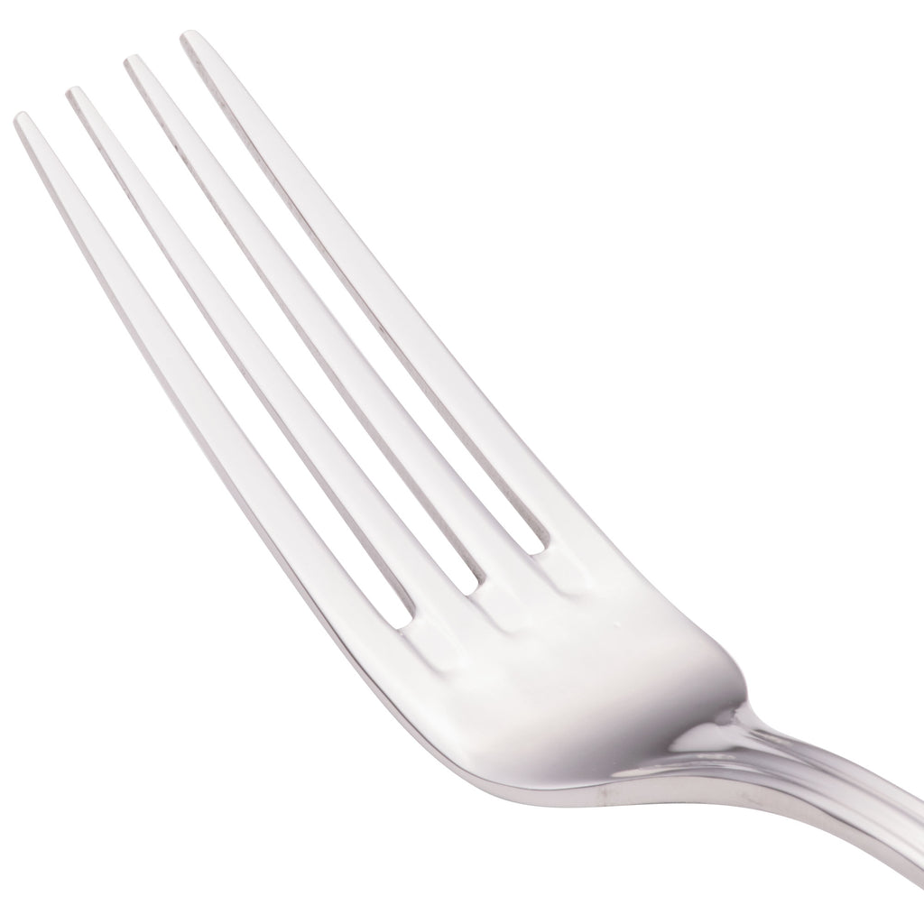 Walco 9605 Ultra 7 5/8" 18/10 Stainless Steel Extra Heavy Weight Dinner Fork - 12/Pack