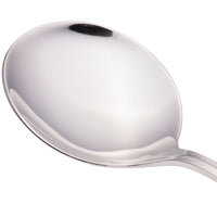 Walco 9612 Ultra 6" 18/10 Stainless Steel Extra Heavy Weight Bouillon Spoon - 12/Pack