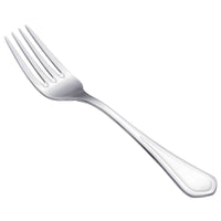World Tableware 941 027 Mendoza 8" 18/0 Stainless Steel Heavy Weight Dinner Fork - 12/Pack