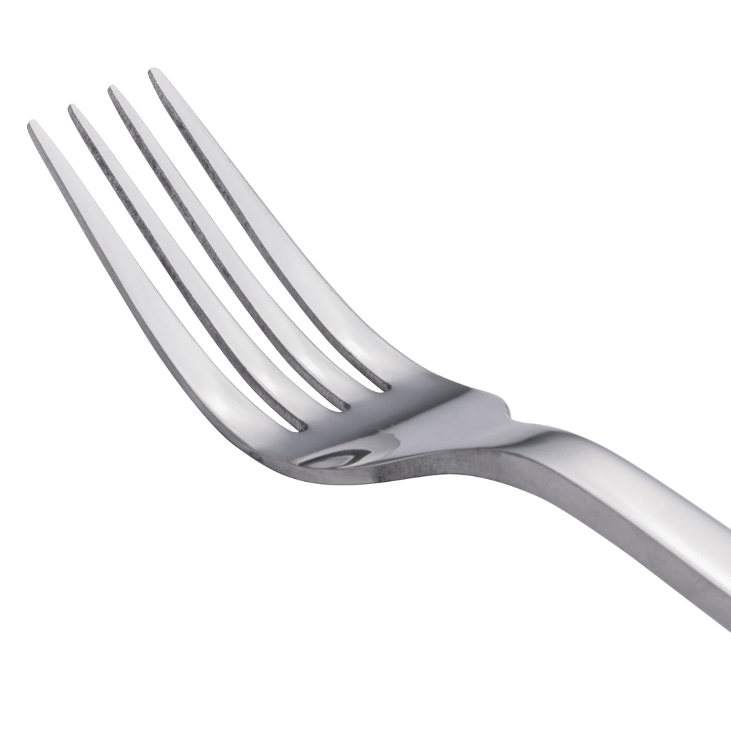 World Tableware 963 027 Elexa 8 3/8" 18/0 Stainless Steel Heavy Weight Dinner Fork - 12/Pack