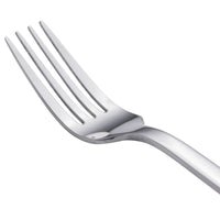 World Tableware 963 030 Elexa 7" 18/0 Stainless Steel Heavy Weight Utility / Dessert Fork - 12/Pack