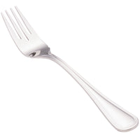 Walco 9614 Ultra 7 1/16" 18/10 Stainless Steel Extra Heavy Weight Flat Handle Fish Fork - 12/Pack