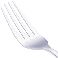 Walco 8005 Art Deco 7 5/8" 18/10 Stainless Steel Extra Heavy Weight Dinner Fork - 12/Pack