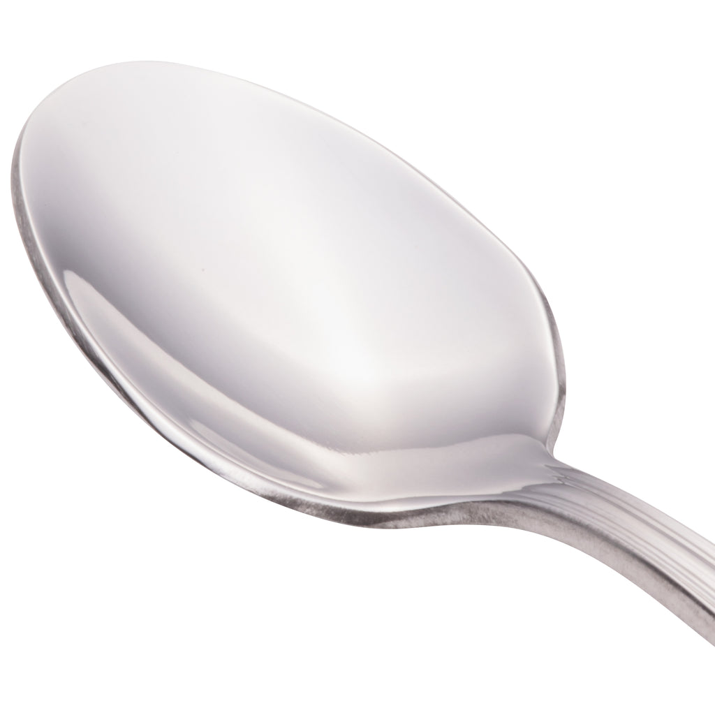 Walco 9629 Ultra 4 3/8" 18/10 Stainless Steel Extra Heavy Weight Demitasse Spoon - 12/Pack