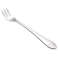 Walco 8015 Art Deco 5 5/8" 18/10 Stainless Steel Extra Heavy Weight Cocktail Fork - 12/Pack