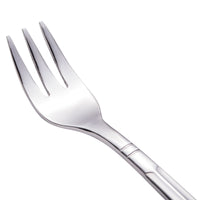 Walco 8015 Art Deco 5 5/8" 18/10 Stainless Steel Extra Heavy Weight Cocktail Fork - 12/Pack