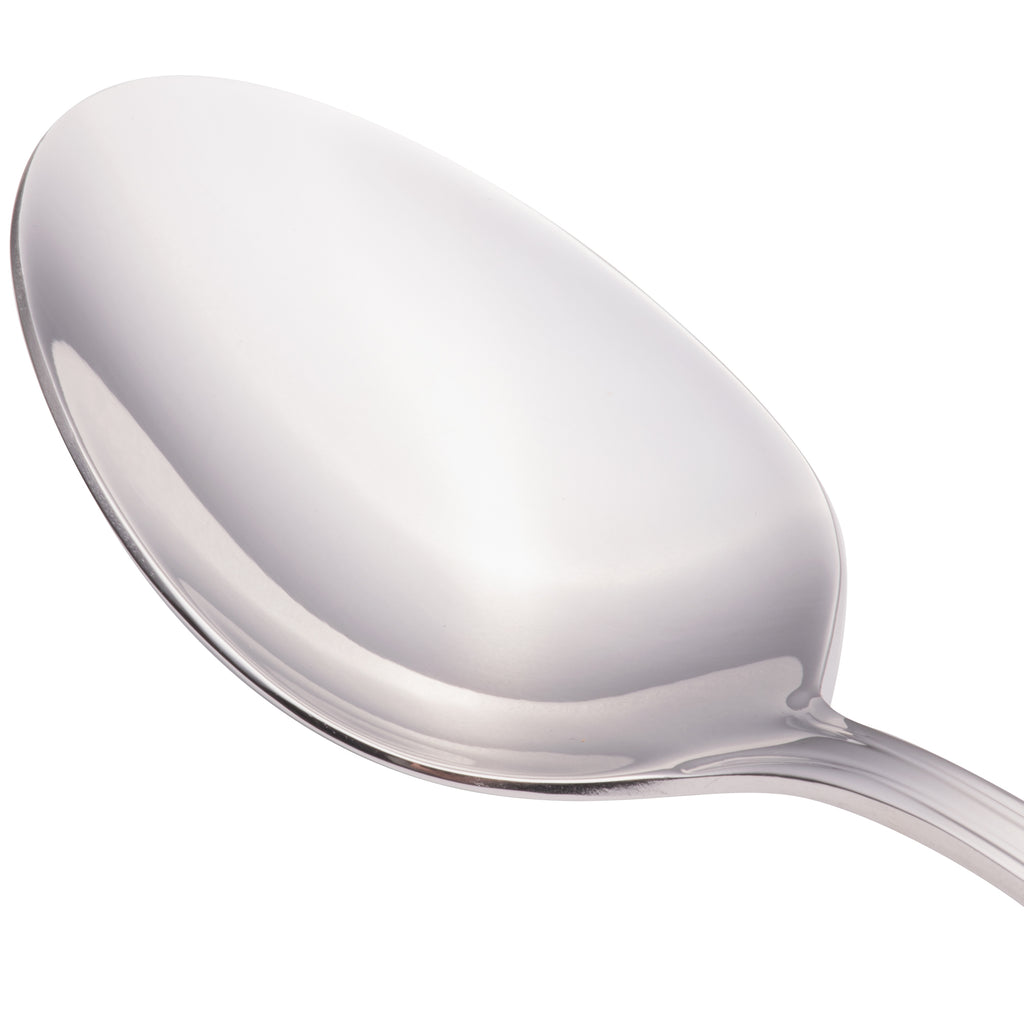 Walco 9703 Prim 8 3/8" 18/10 Stainless Steel Extra Heavy Weight Tablespoon / Serving Spoon - 12/Pack