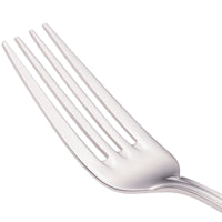 Walco 97051 Prim 8 1/8" 18/10 Stainless Steel Extra Heavy Weight European Table Fork - 12/Pack