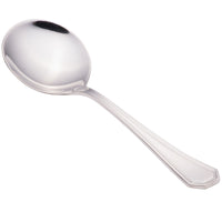 Walco 9712 Prim 6" 18/10 Stainless Steel Extra Heavy Weight Bouillon Spoon - 12/Pack