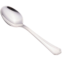 Walco 9729 Prim 4 3/8" 18/10 Stainless Steel Extra Heavy Weight Demitasse Spoon - 12/Pack