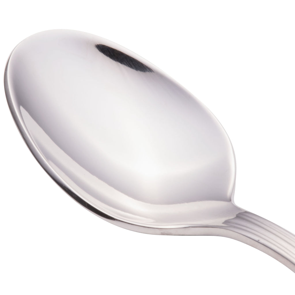 Walco 9729 Prim 4 3/8" 18/10 Stainless Steel Extra Heavy Weight Demitasse Spoon - 12/Pack