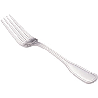 Walco 66051 Saville 8 1/8" 18/0 Stainless Steel Heavy Weight European Fork - 12/Pack