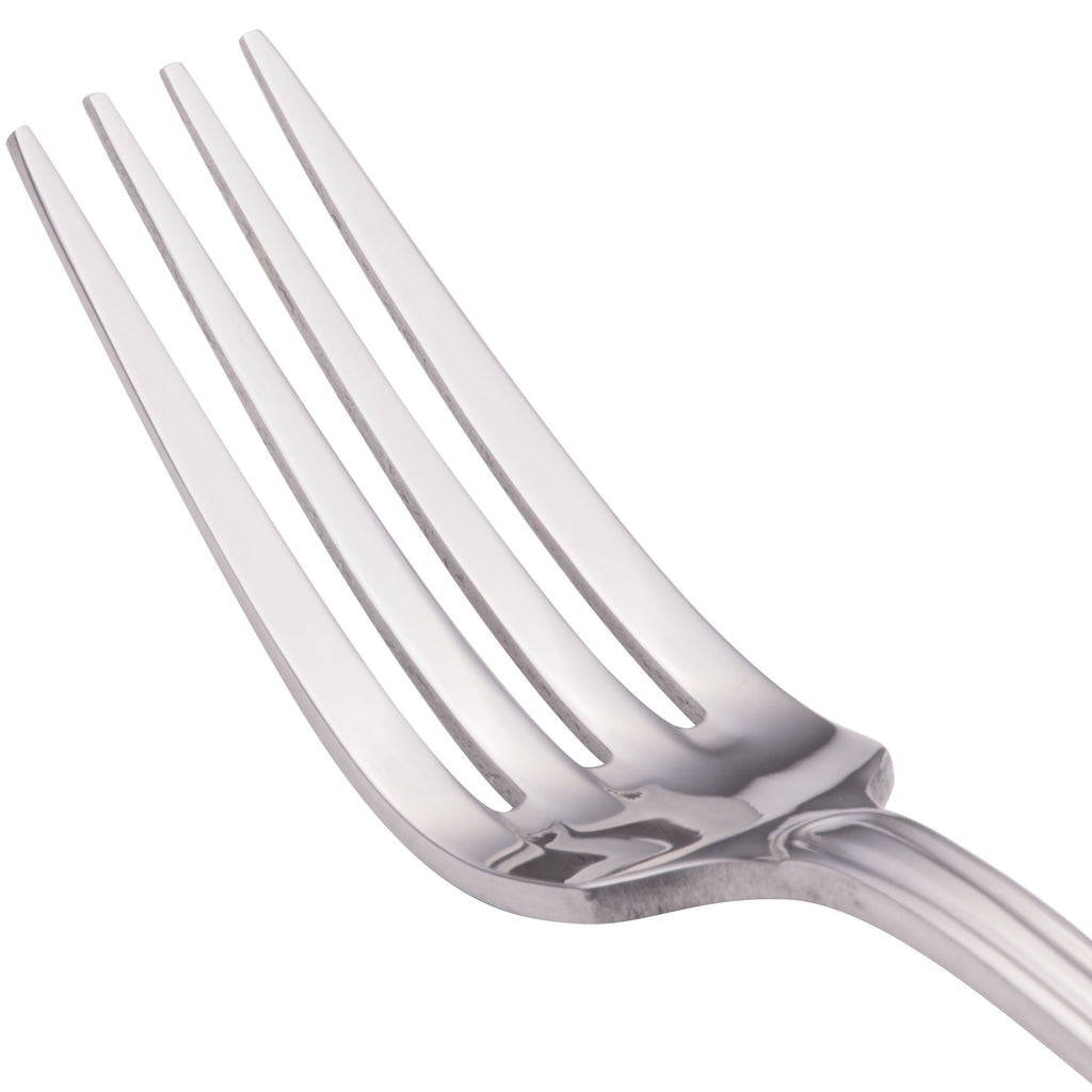 Walco 66051 Saville 8 1/8" 18/0 Stainless Steel Heavy Weight European Fork - 12/Pack