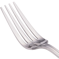 Walco 66051 Saville 8 1/8" 18/0 Stainless Steel Heavy Weight European Fork - 12/Pack