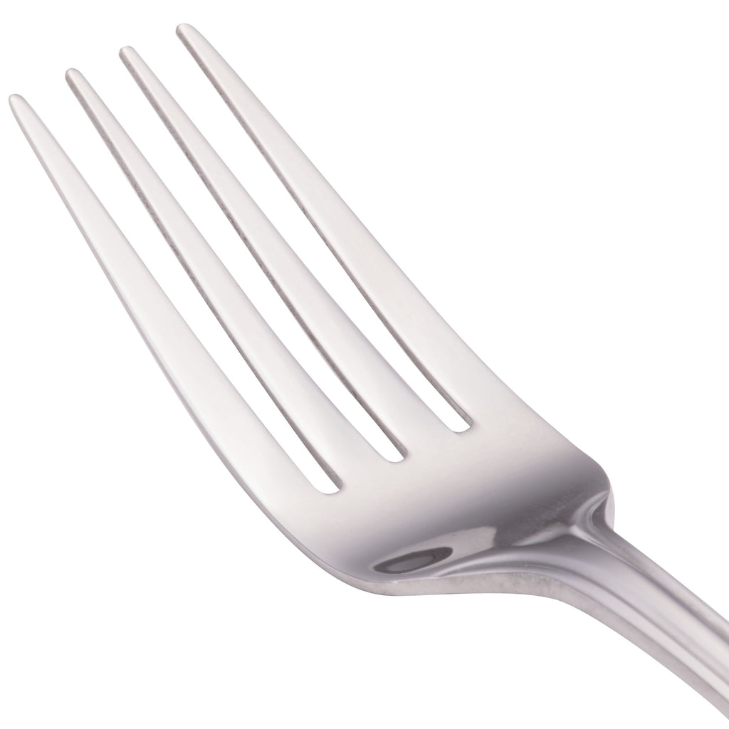 Walco 79051 Balance 8 5/8" 18/0 Stainless Steel Heavy Weight European Table Fork - 12/Pack