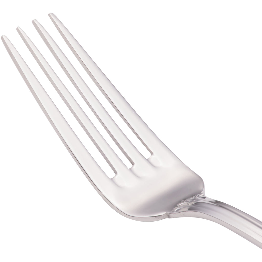 Walco 95051 Sentry 8 1/8" 18/10 Stainless Steel Extra Heavy Weight European Table Fork - 12/Pack